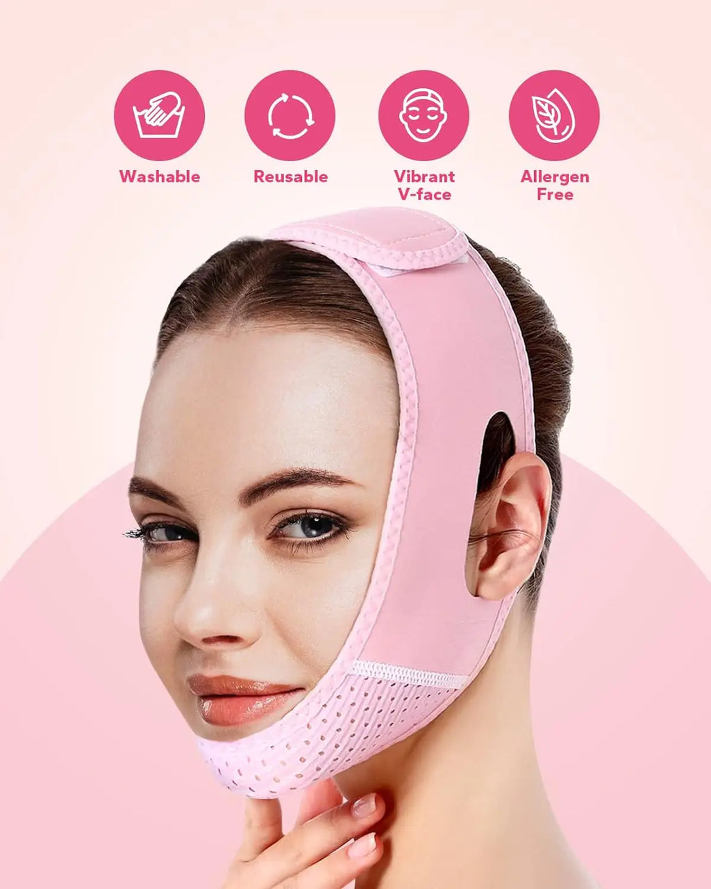 Banda facial reutilizable