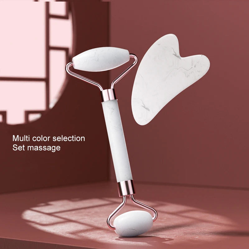 Rodillo de masaje facial, cuello y contorno de ojos